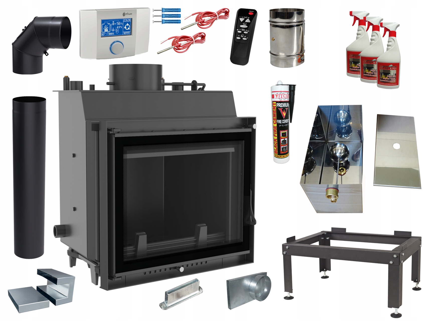 Krbová vložka – KRB ANTEK DECO GRILLE 8 kW OTVORENÉ UPRAVENIE +