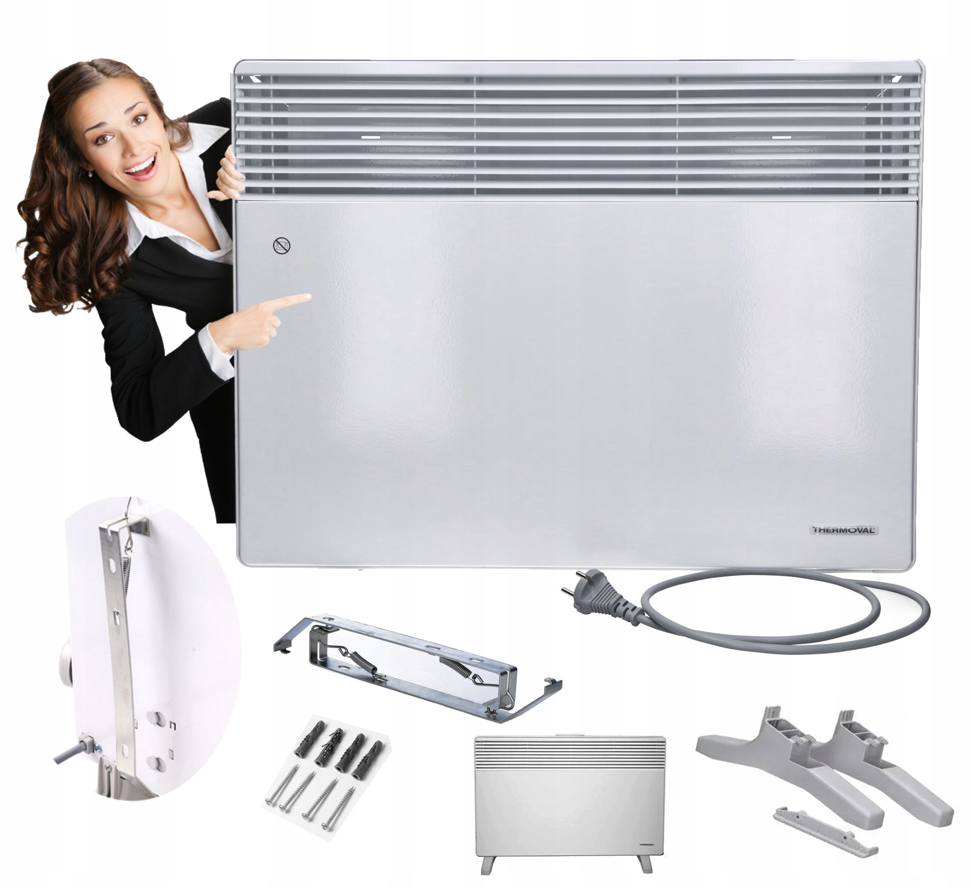 Biely konvektor Thermoval 500 W