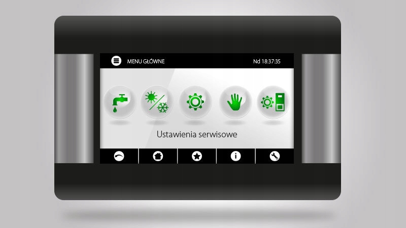 ČIERNY PANEL KOSTRZEWA pre miestnosť ecoSTER TOUCH ory