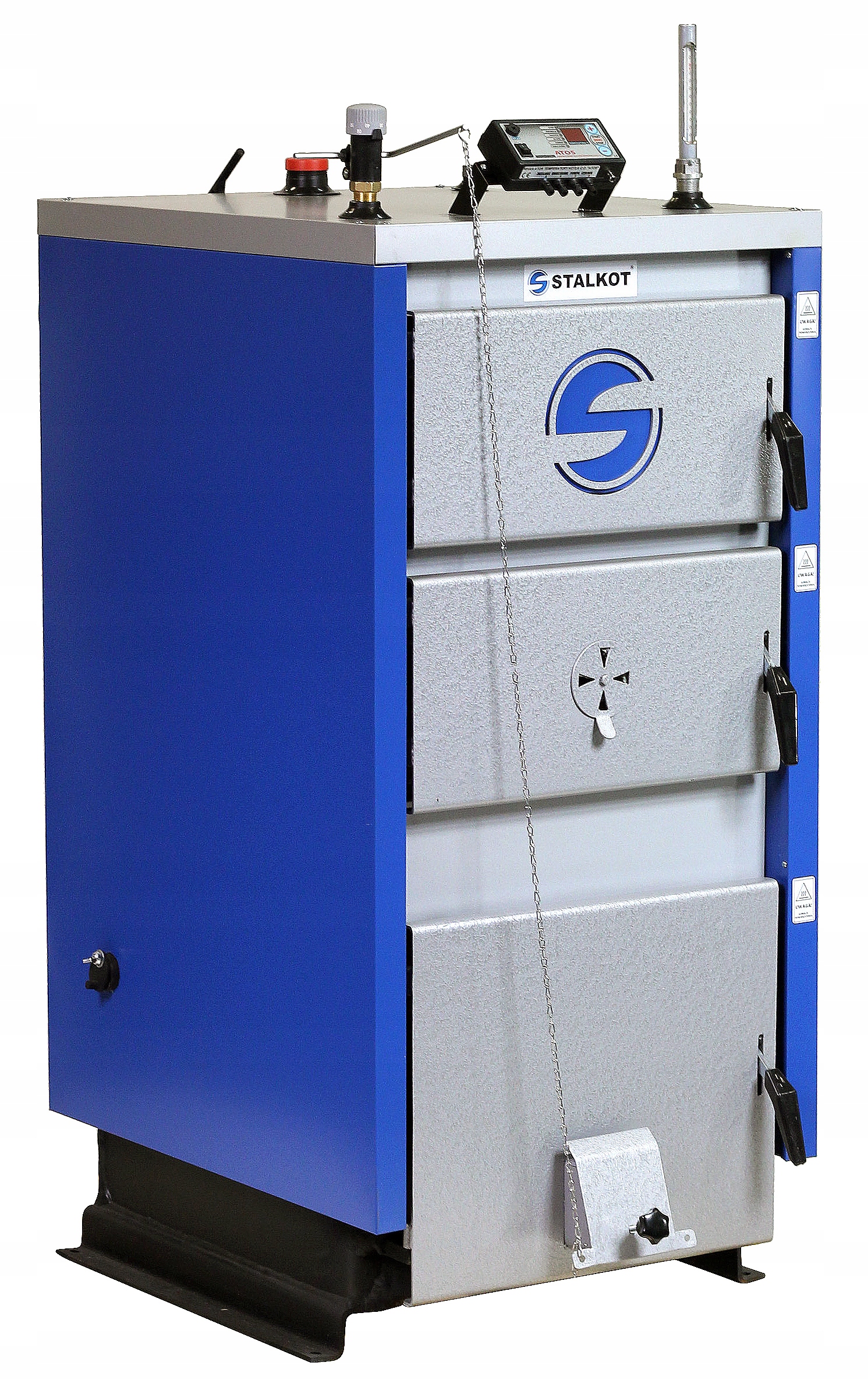 Oceľové kachle na drevo Stalkot, čierne uhlie 24 kW
