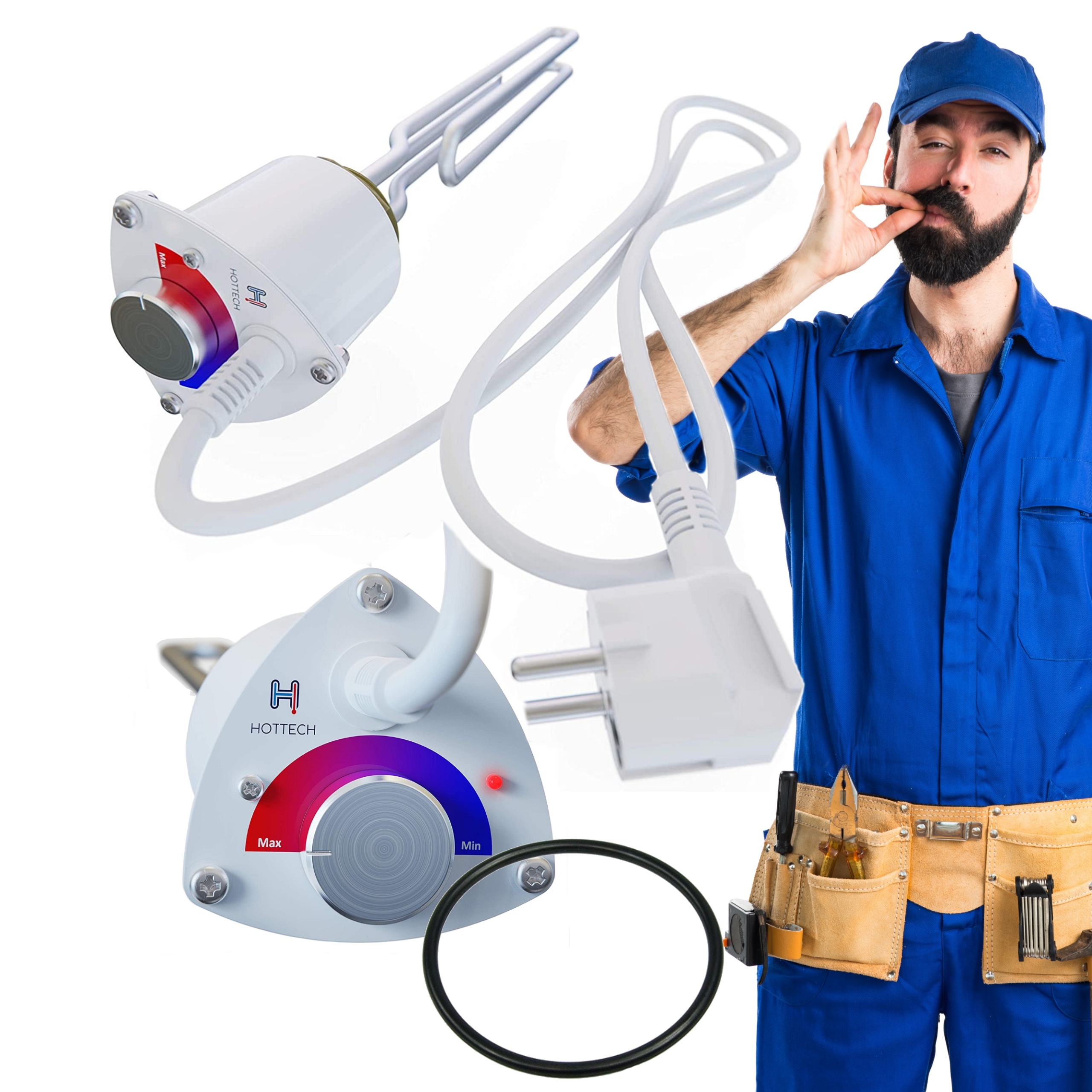 Ohrievač kotla s termostatom 3 kW 3000 W 5/4''
