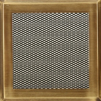 Vetracia mriežka - KRBOVÝ ROŠT 16X16CM MOSADZNO-PATINOVÝ PARKANEX