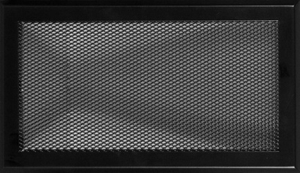 Vetracia mriežka - KRBOVÝ ROŠT 16X32CM ČIERNY MAT PARKANEX