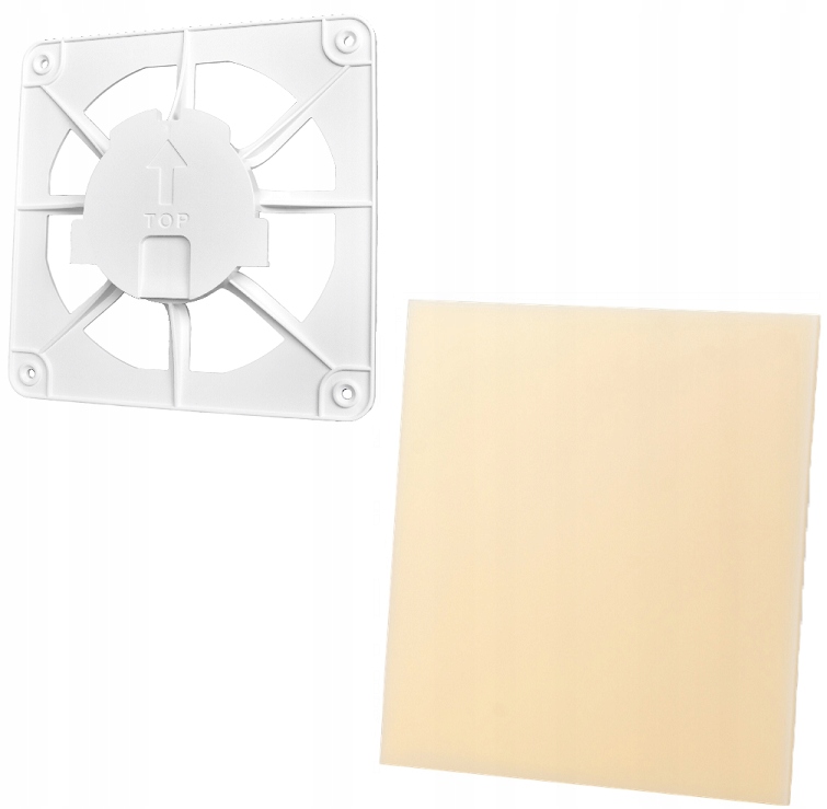 Vetracia mriežka - VENTILAČNÁ Mriežka 15x15 + BÉŽOVÁ PLEXI 01-165