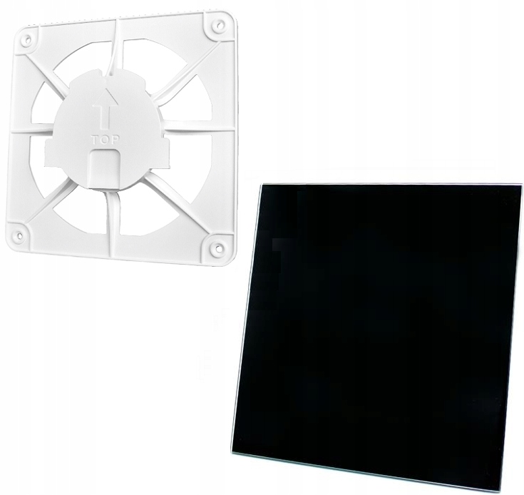 Vetracia mriežka - VENTILAČNÁ Mriežka 15x15 + PLEXI ČIERNA 01-162