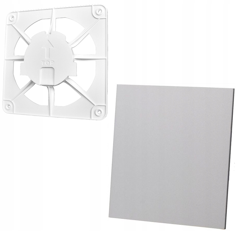 Vetracia mriežka - VENTILAČNÁ GRIL 15x15 + PLEXI ŠEDÁ 01-164