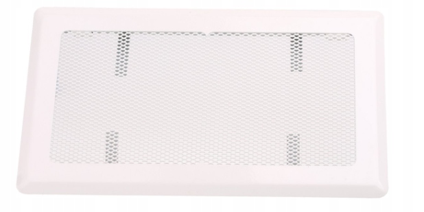 Vetracia mriežka – VENTILAČNÁ Mriežka KOVOVÝ KOMÍN BIELY 16 × 45