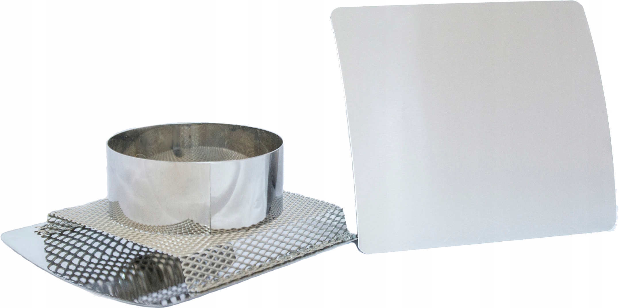 Vetracia mriežka - VENTILAČNÁ Mriežka z nehrdzavejúcej ocele, CONVEX 100 CHROM