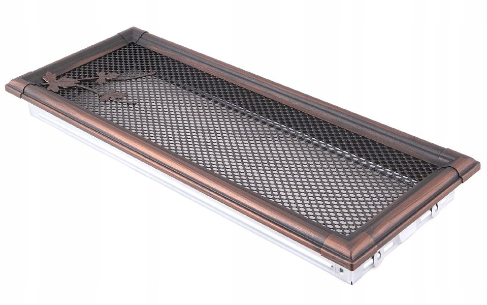 Mriežka vetracieho krbu RETRO 16x45 meď