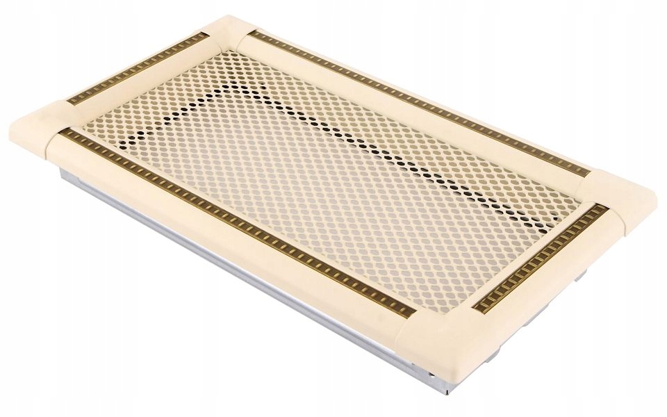 Vetracia krbová mriežka 16x32 krémová mosadz