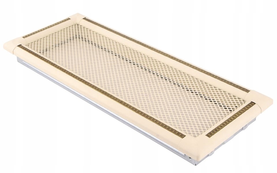 Vetracia krbová mriežka 16x45 krémová mosadz