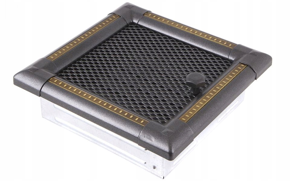 Vetracia GRILLE 16x16 grafitová mosadz s uzáverom