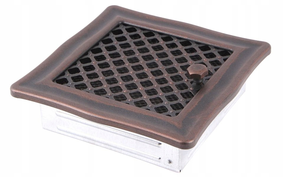 DECO vetracia GRILLE 16x16 meď s uzáverom