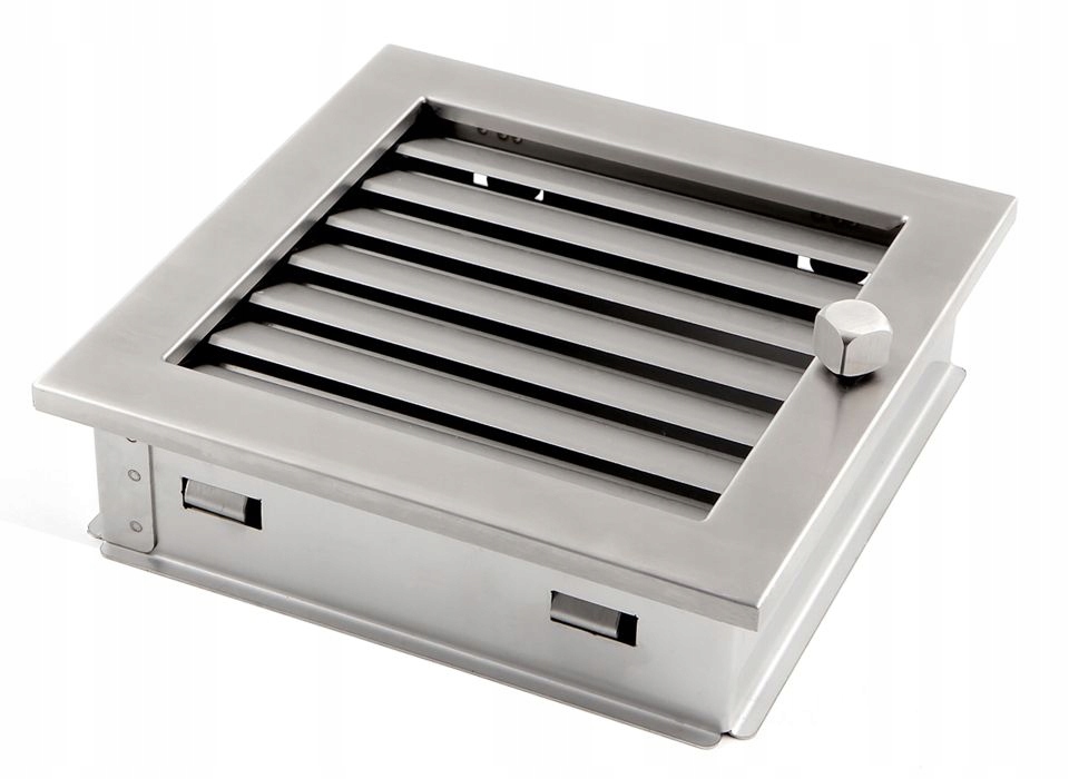 MODERNÁ ventilačná GRILLE 20x20 inox s uzáverom