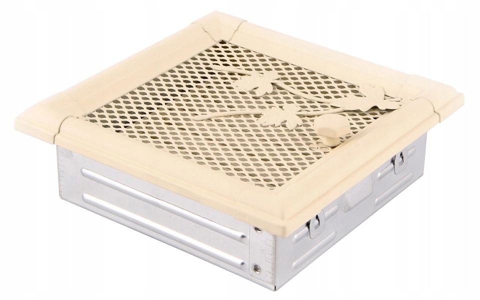 Vetrací GRILLE RETRO 16x16 krém s uzáverom