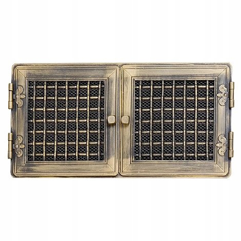 ŠTÝLOVÁ ventilačná GRIL 21x43 zlatá s uzáverom