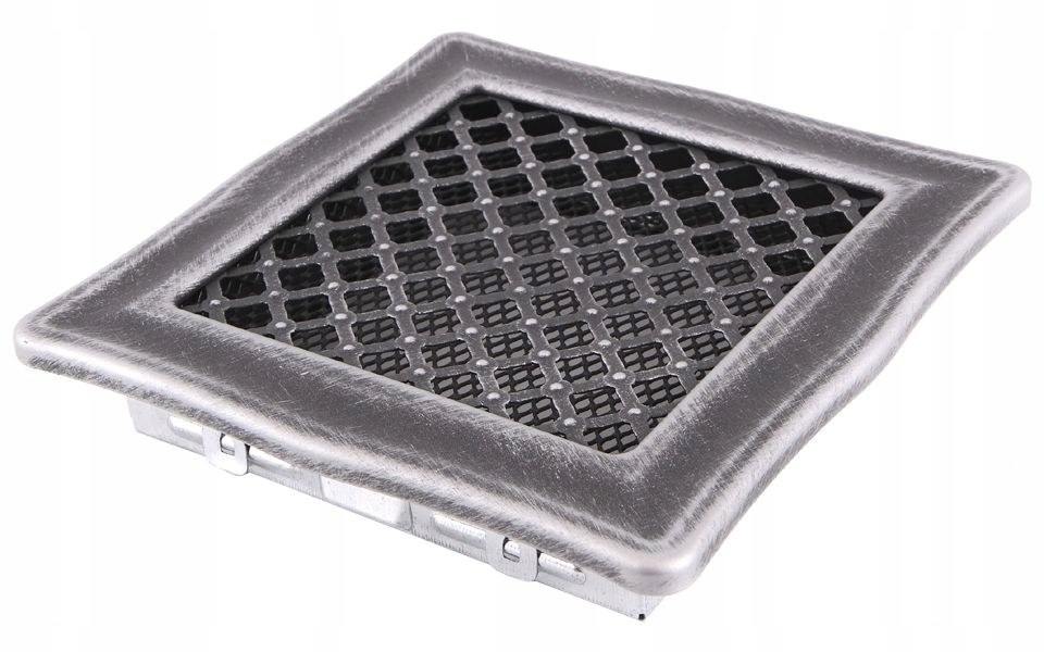 DECO krbová ventilácia GRILLE 16x16 strieborná