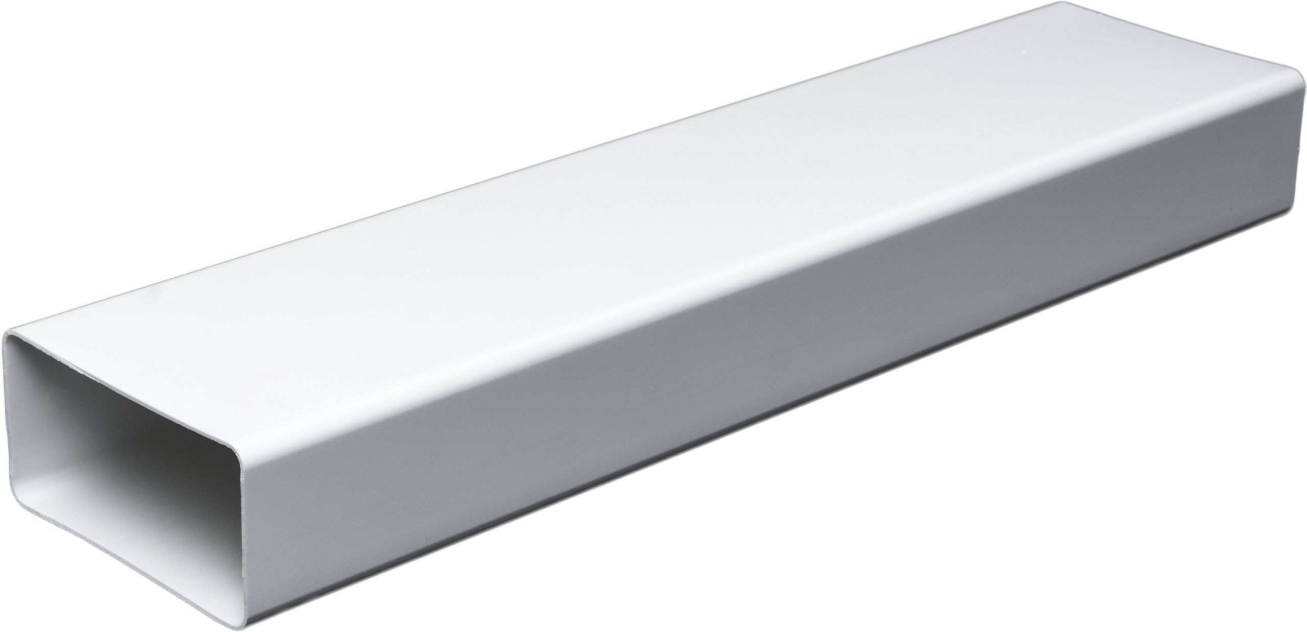 Ploché vetracie potrubie 75 × 150 – 1,5 rm biele ABS