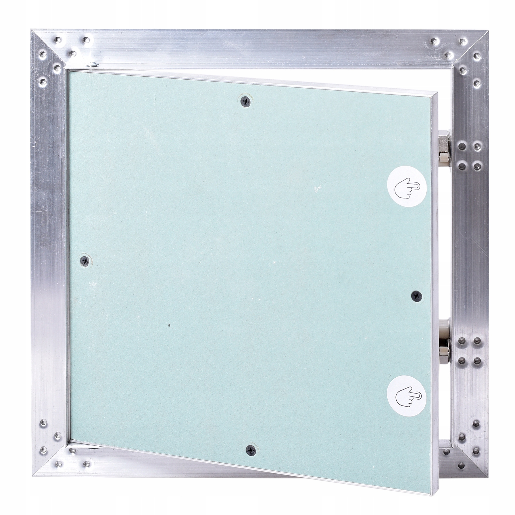 Revízne dvierka – Hliníkový revízny kryt 30 × 30 K-G 300 × 300 GK