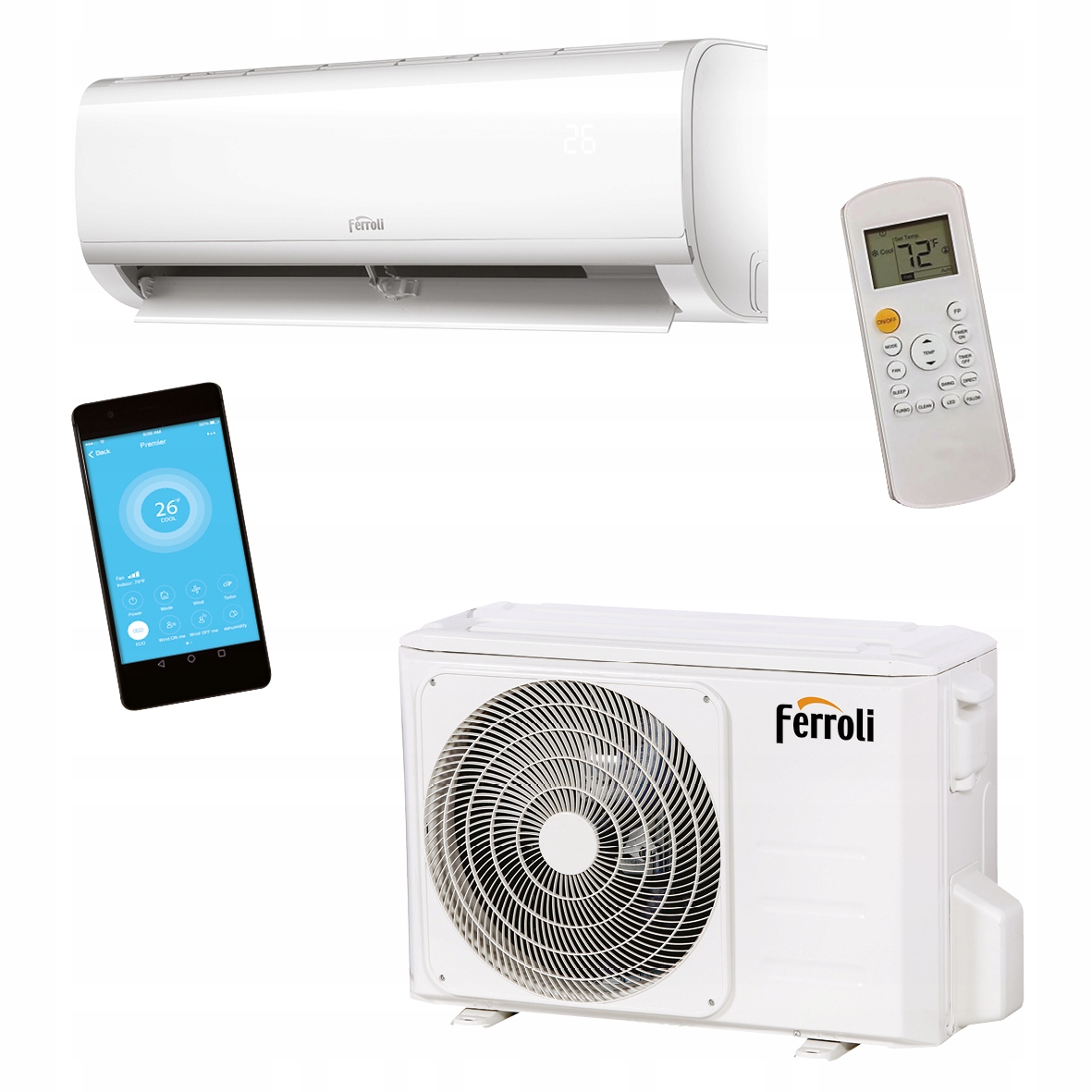 Klimatizácia Ferroli Diamant S 12 3,5 kW