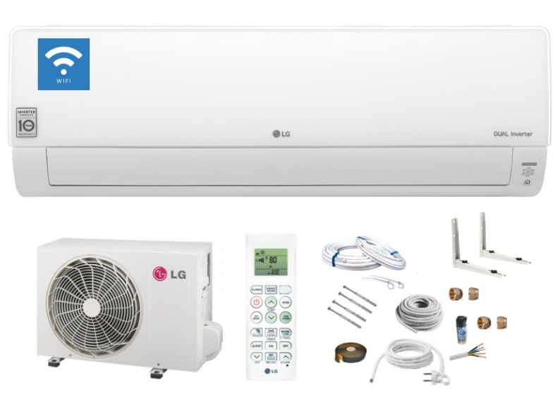 Klimatizácia LG Deluxe 3,5 kW DC12RQ + montážne diely