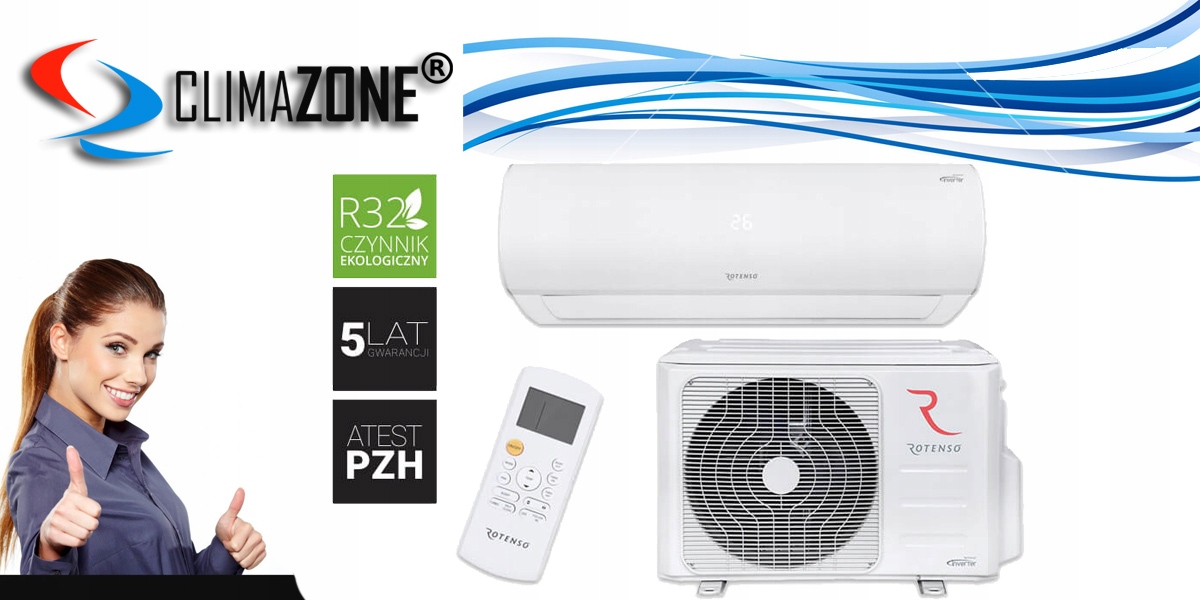 Klimatizácia Rotenso Ukura 3,5kw Krakov Varšava