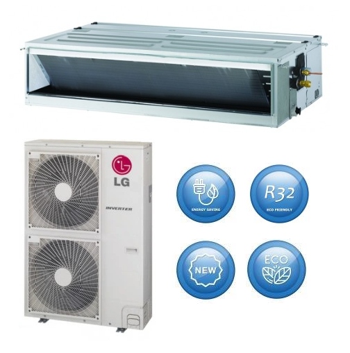 Kanálová klimatizácia LG SI s priemerným tlakom 12,0 kW