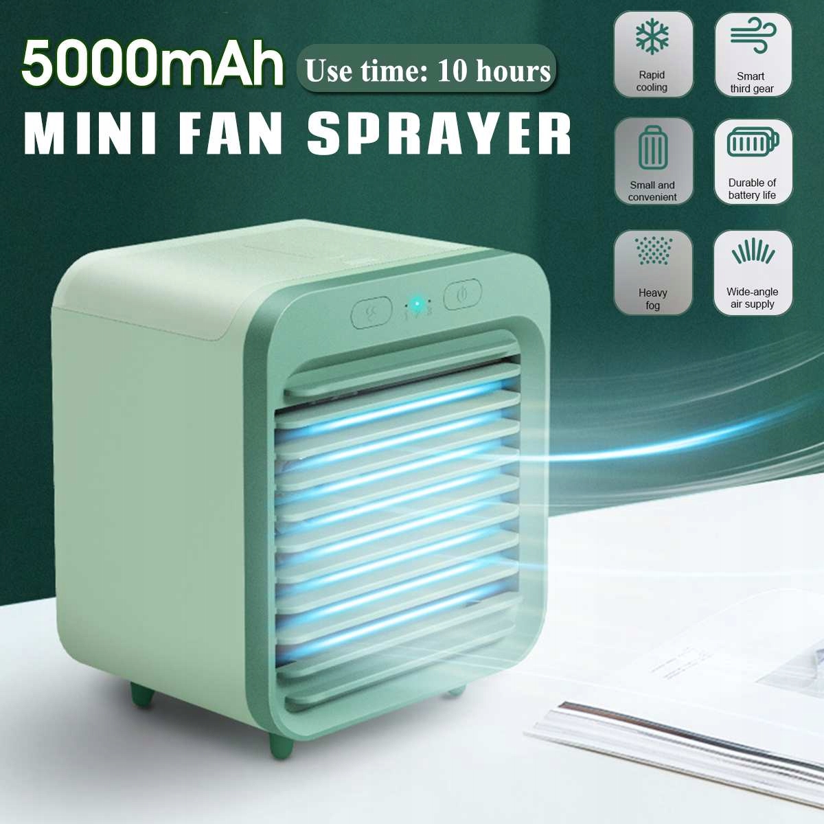 Ventilátor - Malý mobilný prenosný ventilátor klimatizácie