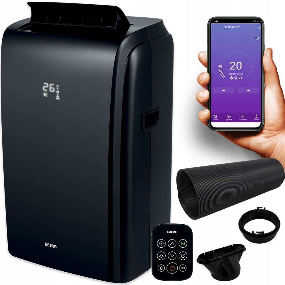 Prenosná klimatizácia EBERG COOLY 3,2 kW WiFi 4v1