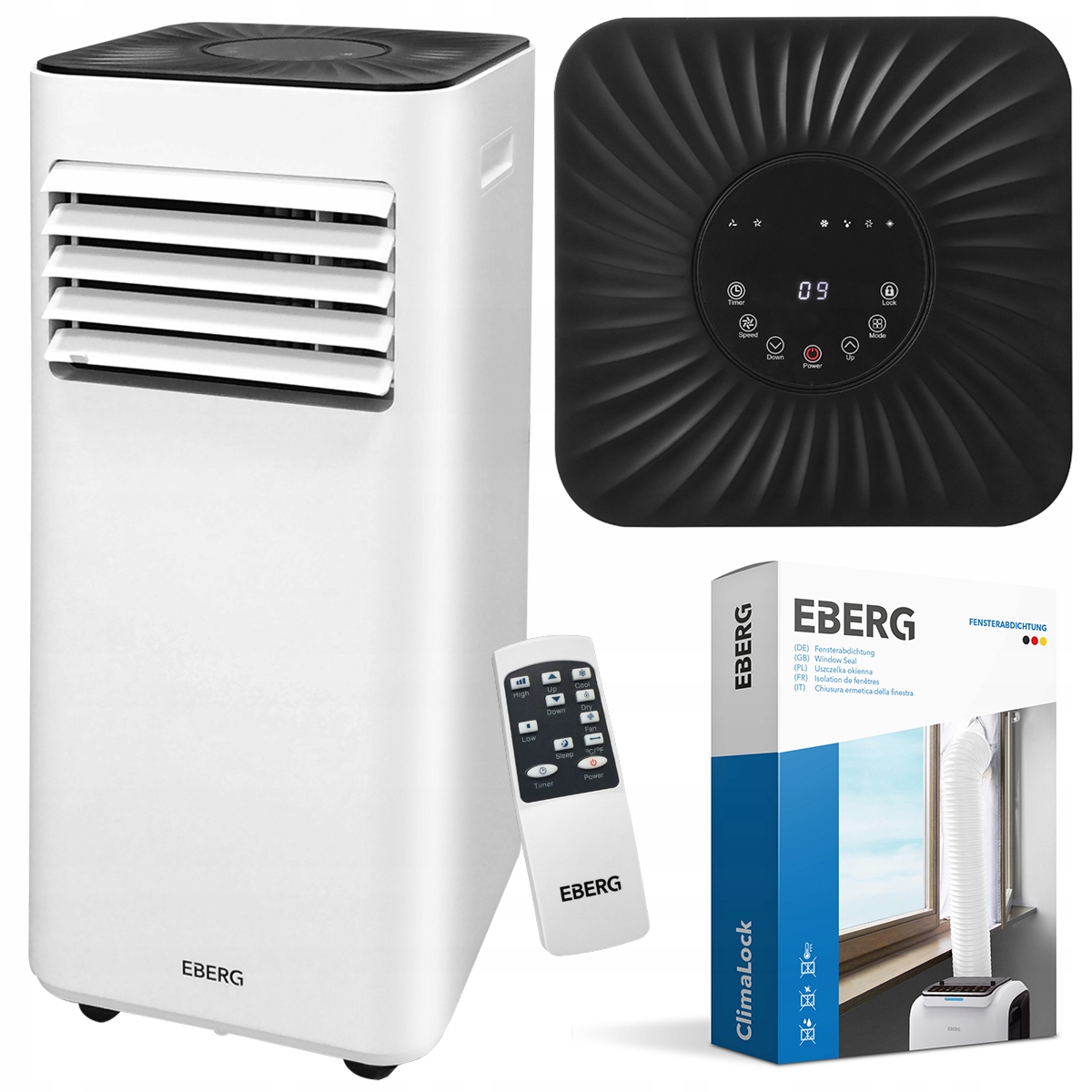 Prenosná klimatizácia EBERG MIRU 2,6kW + ClimaLock
