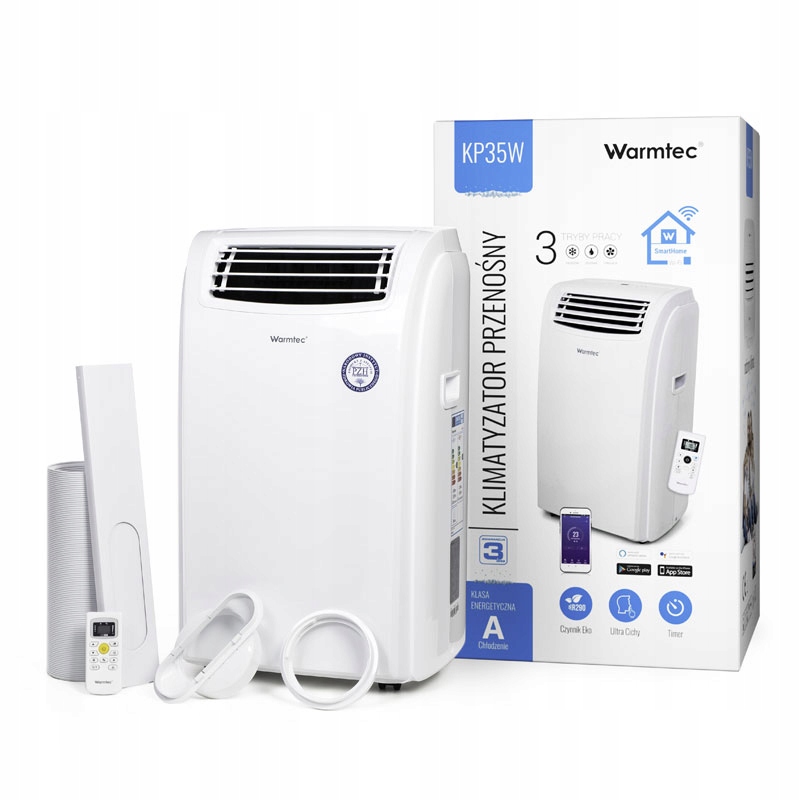 Prenosná klimatizácia WARMTEC KP35 W s Wi-Fi 40 m2