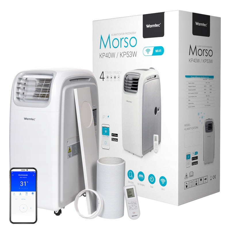 Prenosná klimatizácia Warmtec Morso KP53W s WIFI
