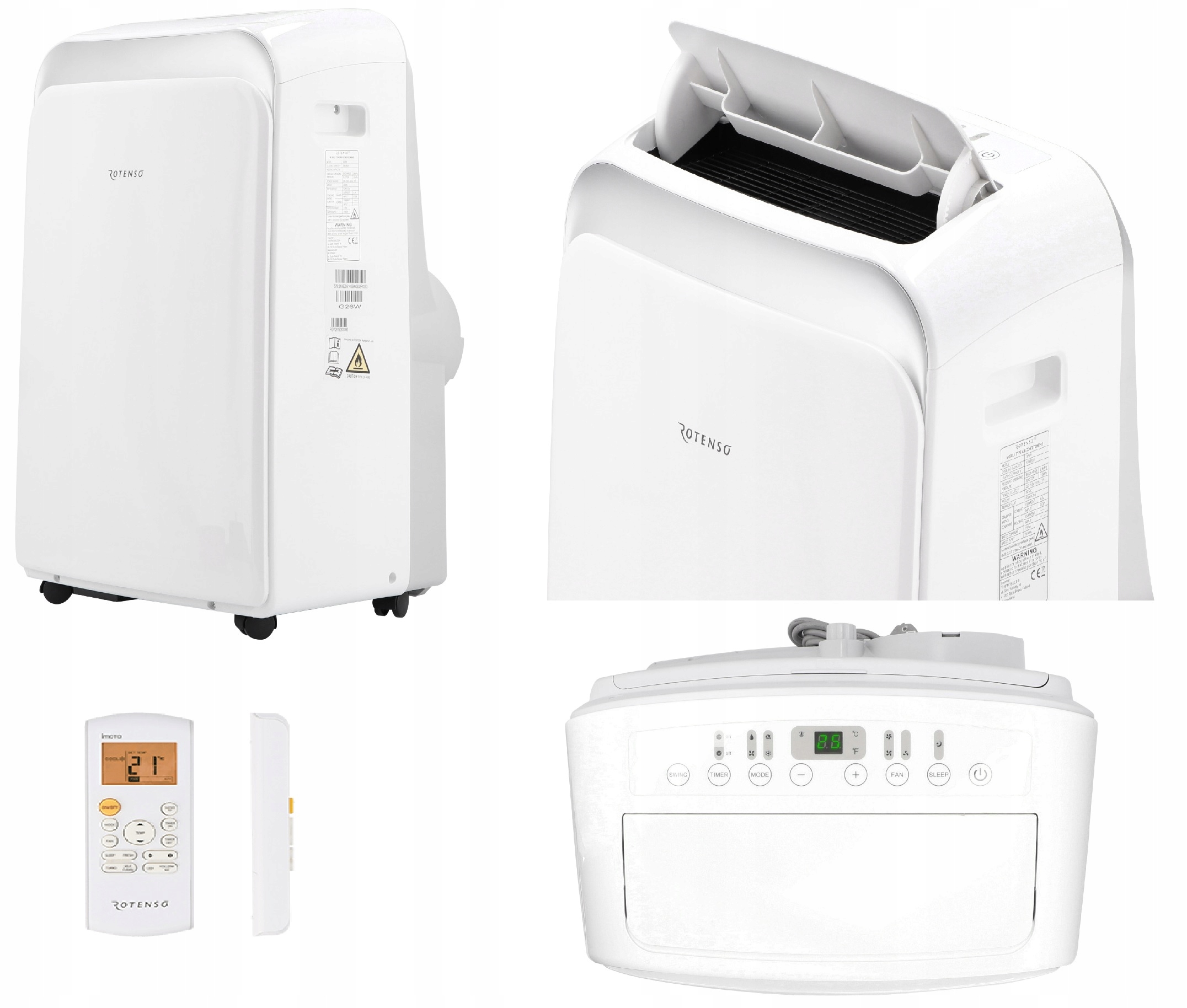 Prenosná klimatizácia s výkonom 2,7 kW pre domácu kanceláriu