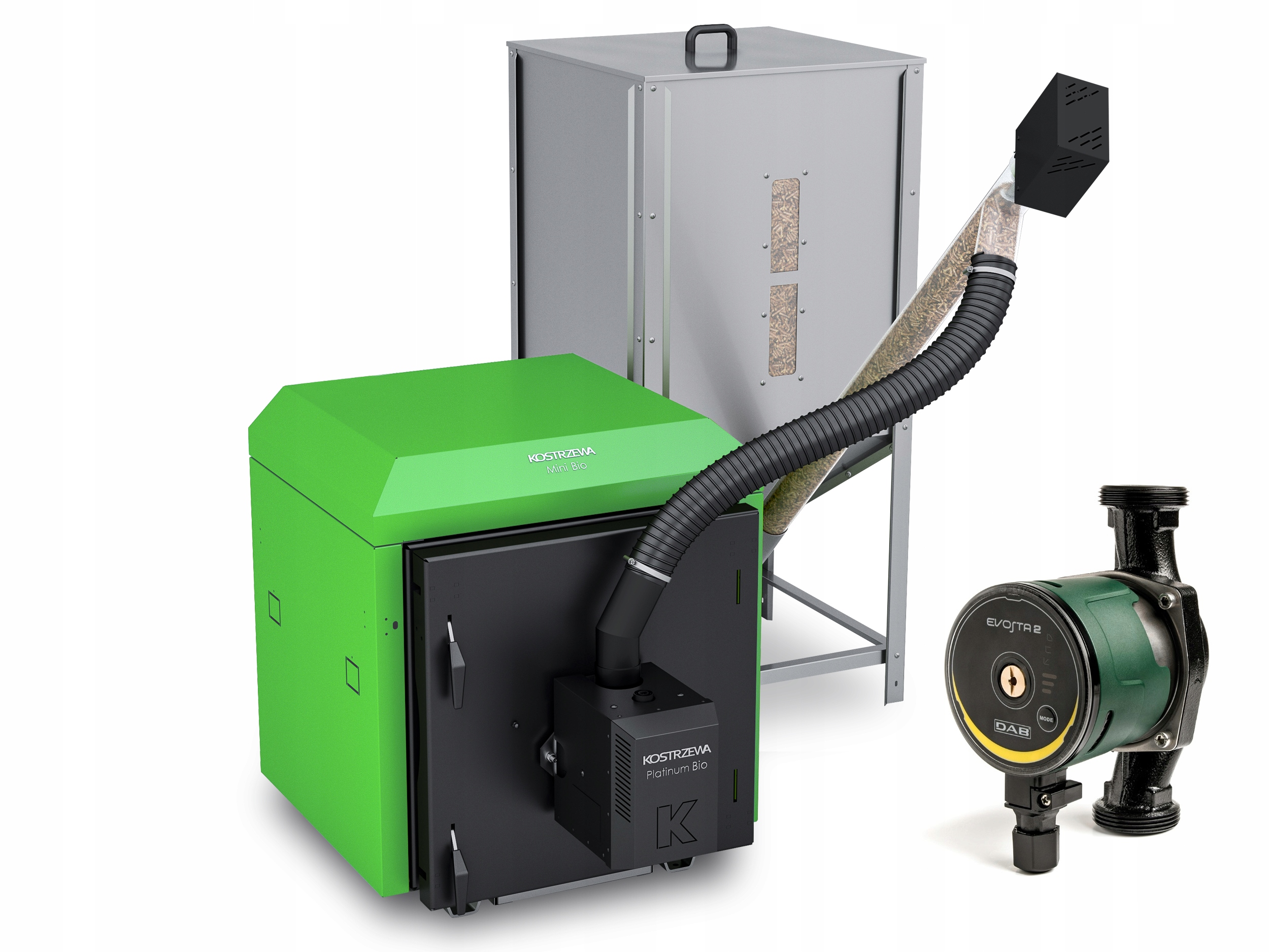 Kotol na pelety Kostrzewa Mini Bio B NE 10KW + zdarma
