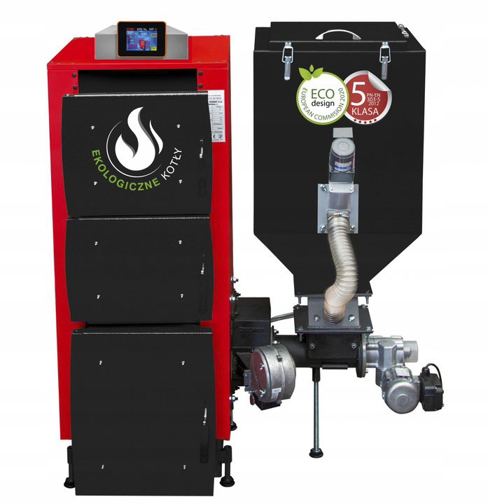Sporák Kotol Peletové kachle 15 kW Ekologické Kombinované kotly s oceľovým zásobníkom na pelety 15 kW