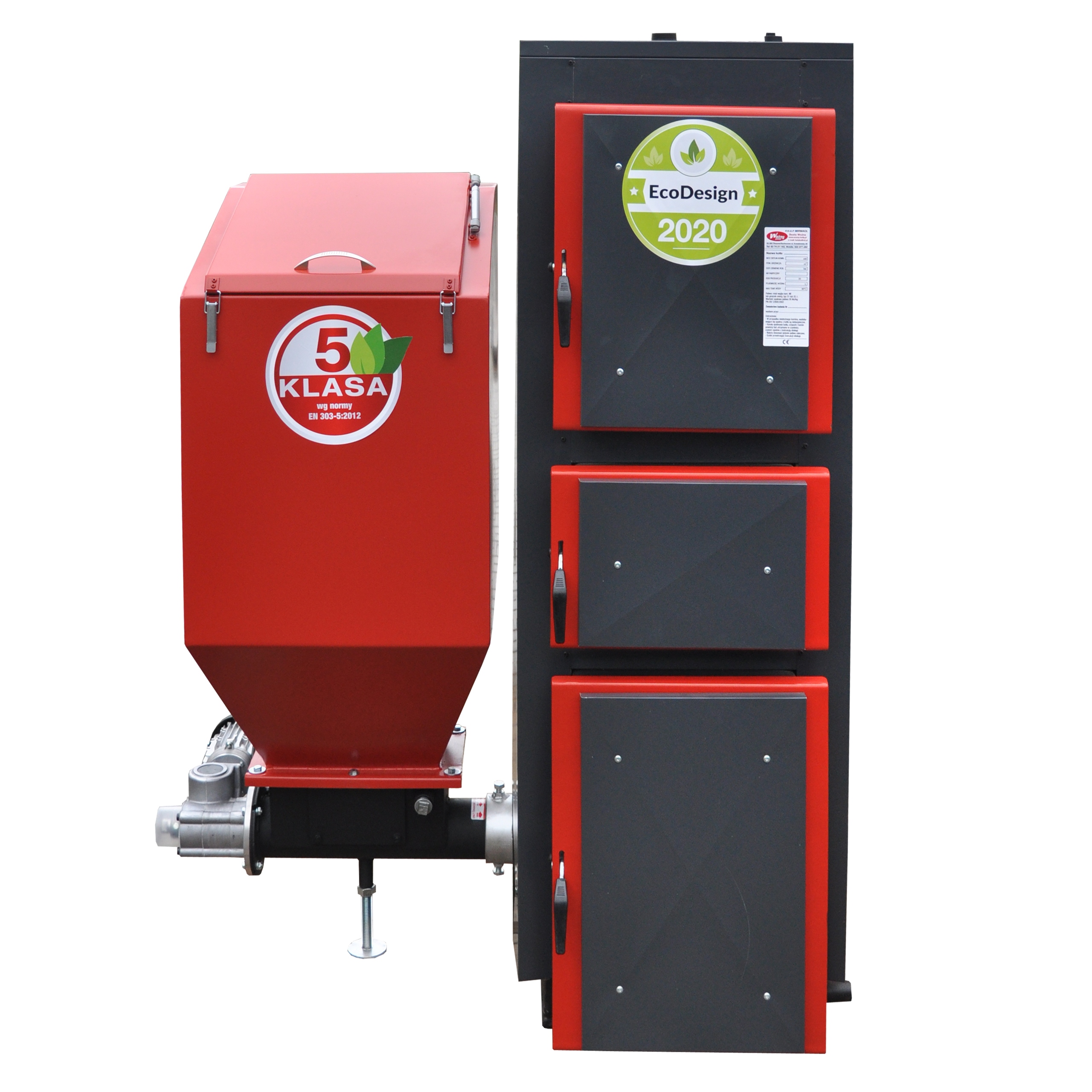Vykurovací kotol na ekohrášok, pec so zásobníkom, kotly na ekohrášok, 19 kW