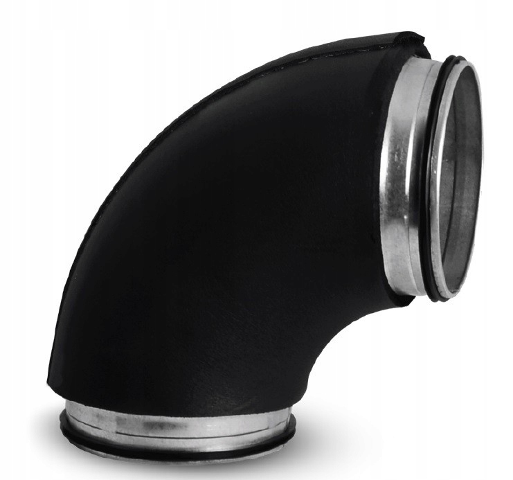 Ohyb 125 mm, gumová izolácia 25 mm