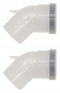 Ohyb 45 stupňov DN 80 2 ks PP Vaillant