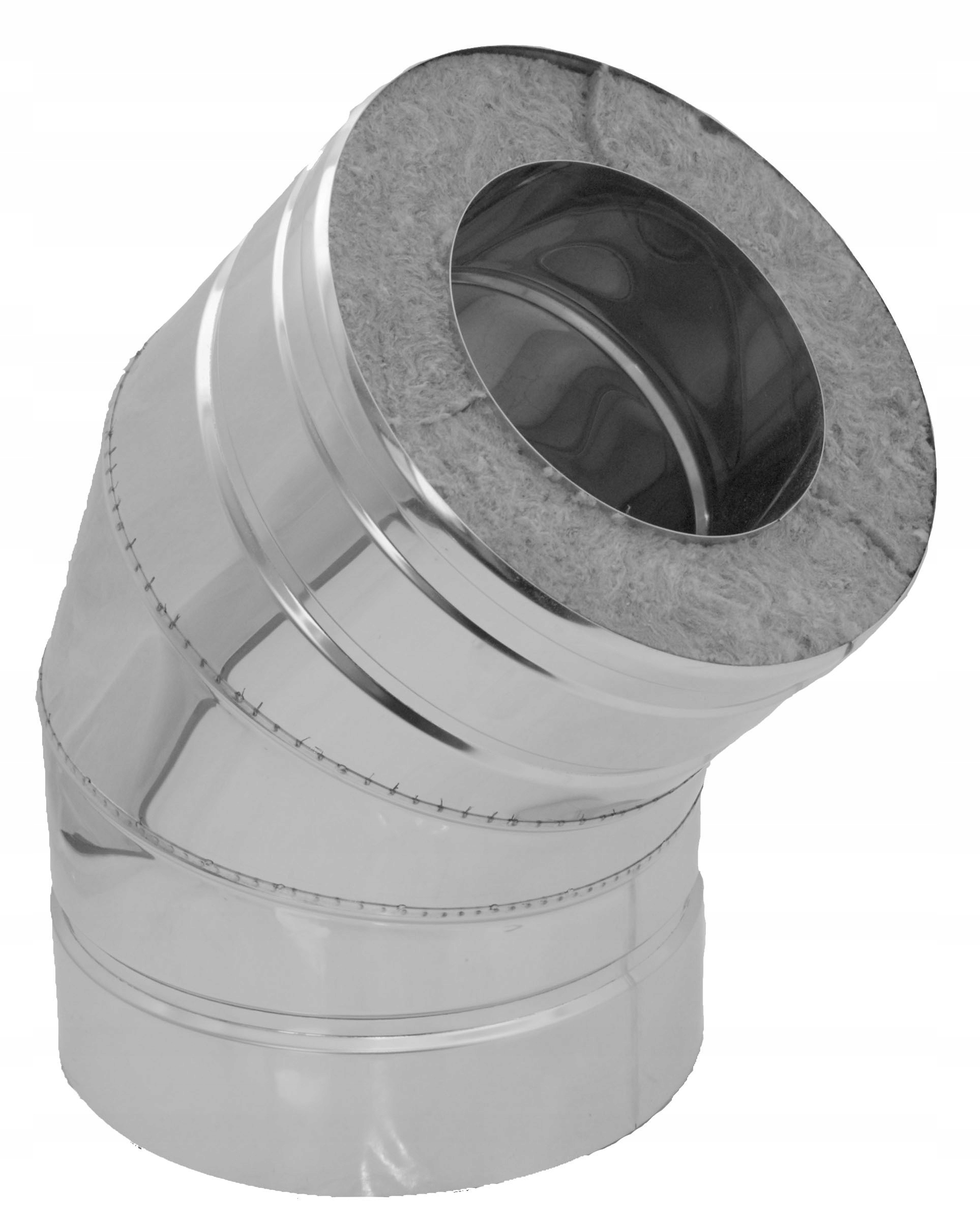 180 mm pozinkované izolované koleno