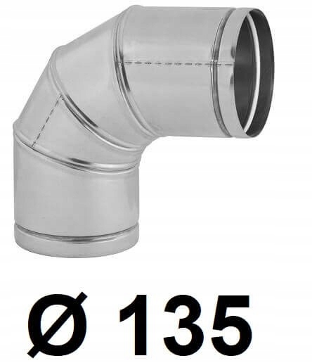 Nastaviteľné koleno spiro 135 [mm] pozinkované