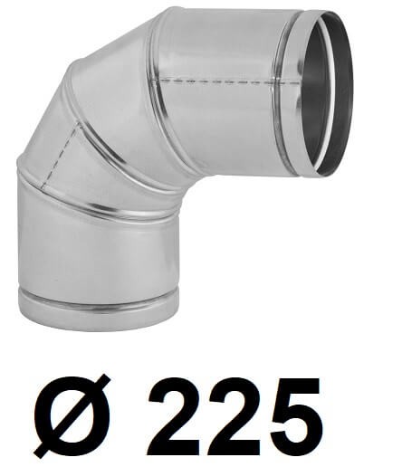 Nastaviteľný ohyb spiro 225 [mm] pozinkovaný