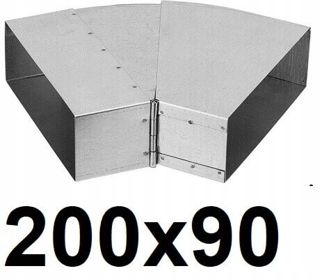 Obdĺžnikový ohyb 25-45 / 200 × 90 [mm]