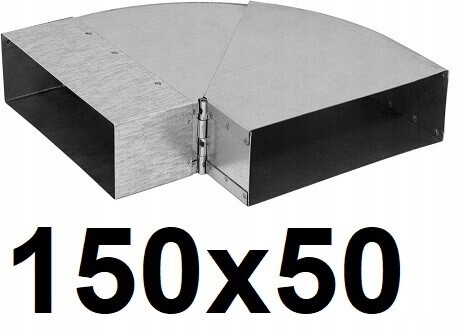 Obdĺžnikový ohyb 45-90 / 150x50 [mm]