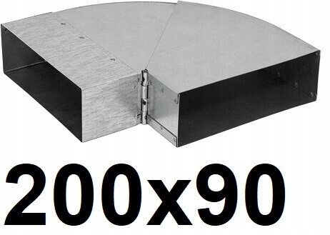 Obdĺžnikový ohyb 45-90 / 200 × 90 [mm]