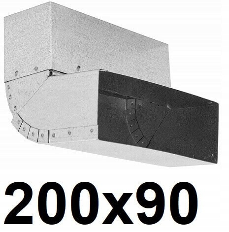 Nastaviteľné koleno 45-90 / 200x90 [mm]