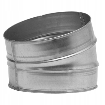 Koleno s reliéfom 150 mm 15 stupňov fi 150 spiro pozinkované