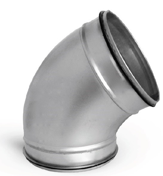 Krátko stlačený ohyb 125 mm s tesnením