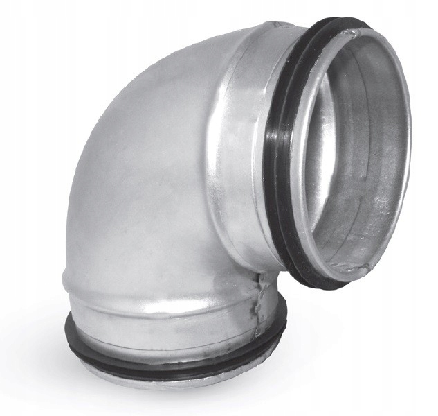 Lisované krátke koleno 160 mm s tesnením