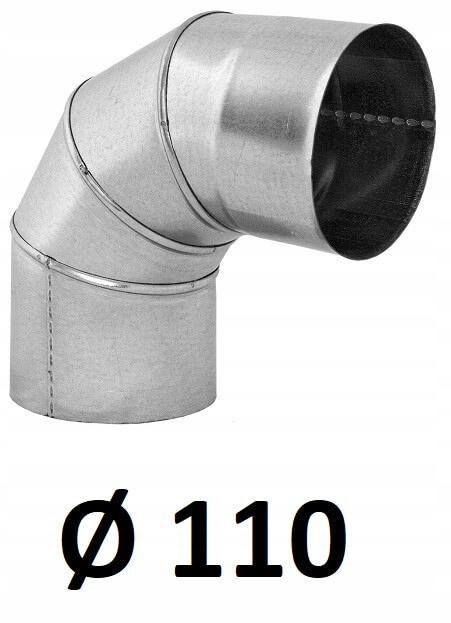 Vetrací ohyb 110 [mm] / 90 pozinkovaný