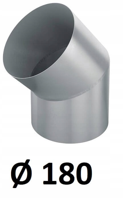 Vetrací ohyb 180 [mm] / 45 pozinkovaný